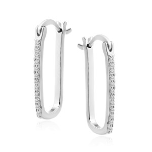 Cercei argint cu pietre DiAmanti Z2035DR_W-DIA (Argint 925‰ 1,3 g.)